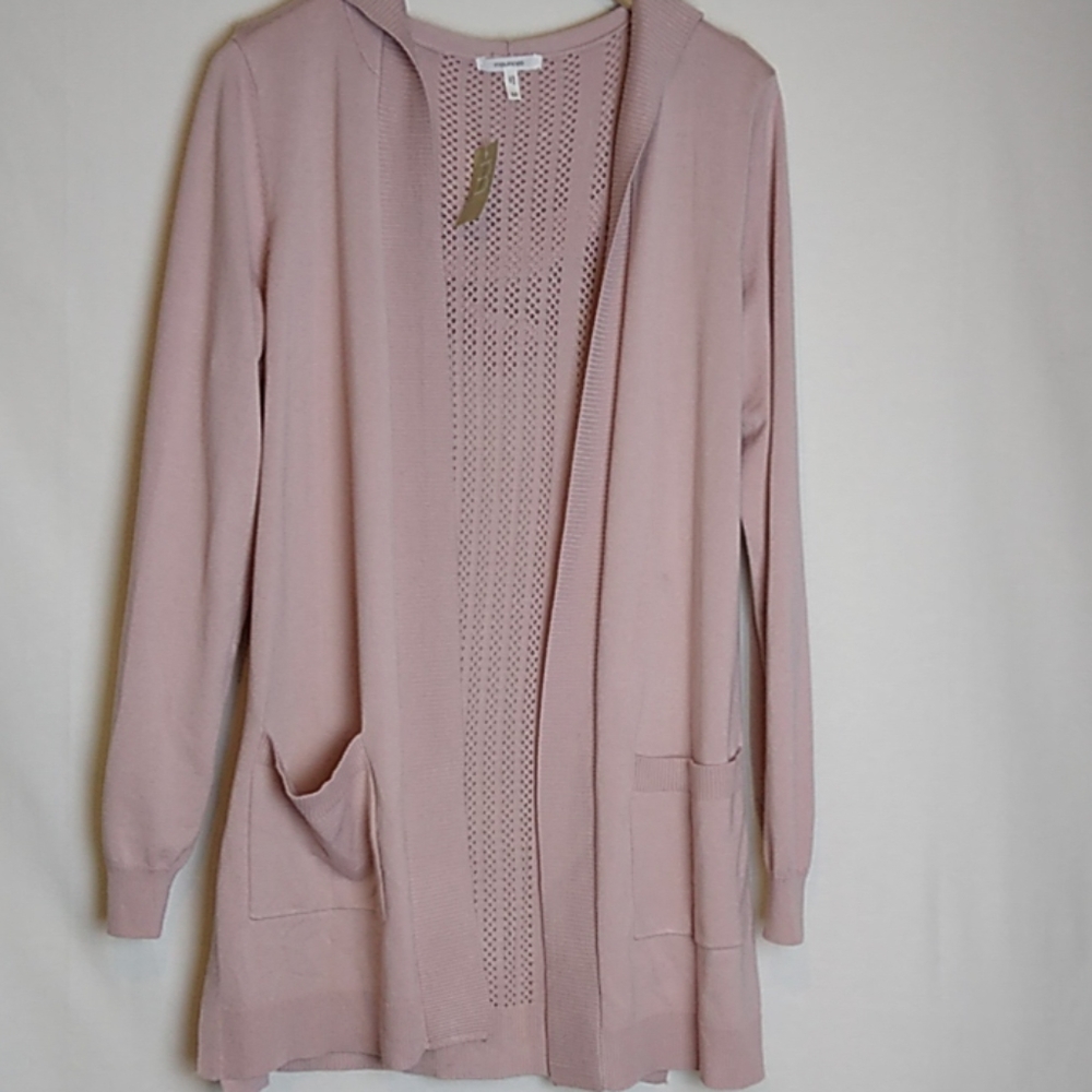 Maurice's NWT sweater Dust rose hooded